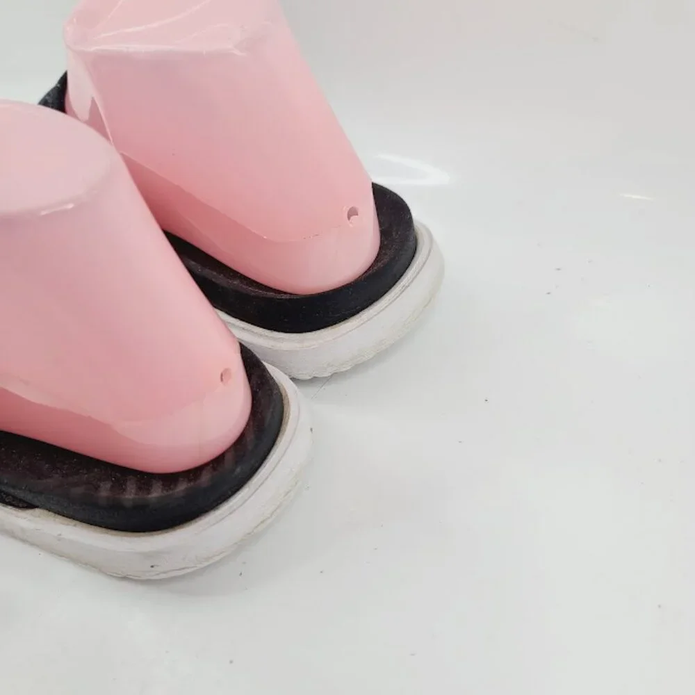 Nike Girl's Black White Asuna CW9707-002 Comfort‎ Slip-On Slide Sandal Size 6